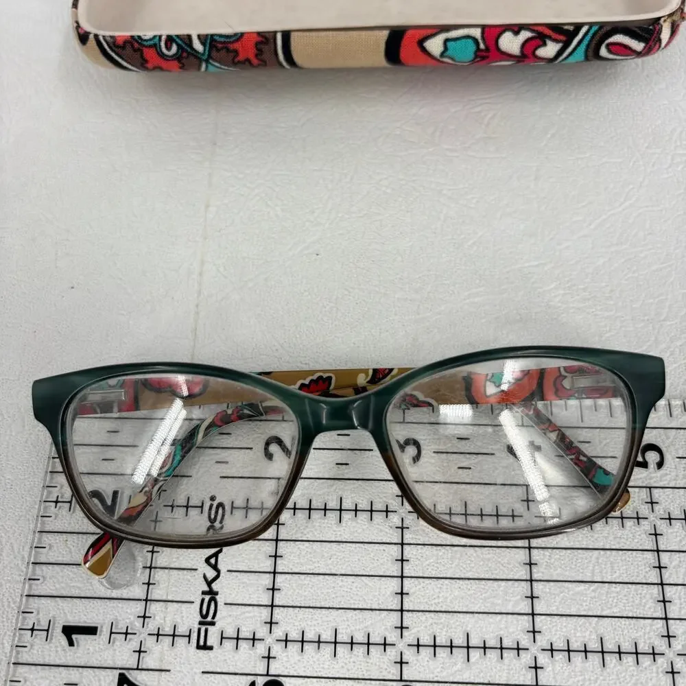 Vera‎ Bradley Eyeglasses Frames Lenses and Glasses Case For Parts